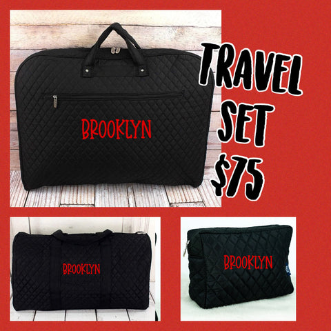 Quilted Travel Set