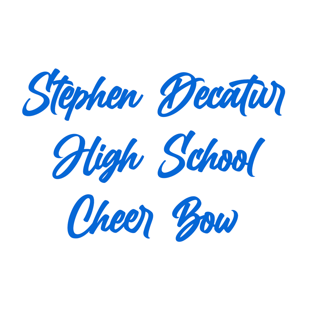 Stephen Decatur High School Bow