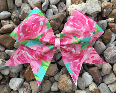 Glitter Rose Bow