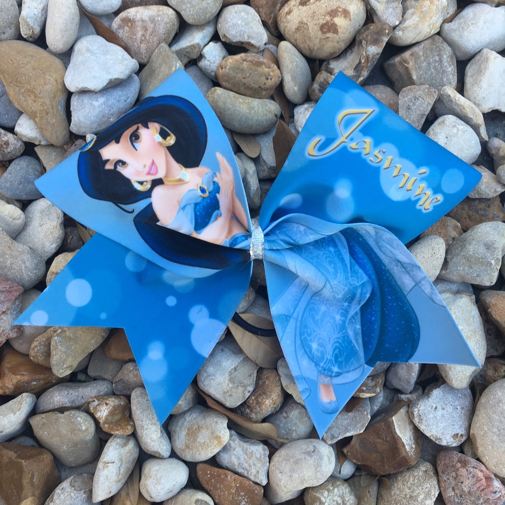 Princess Jasmine cheer bow