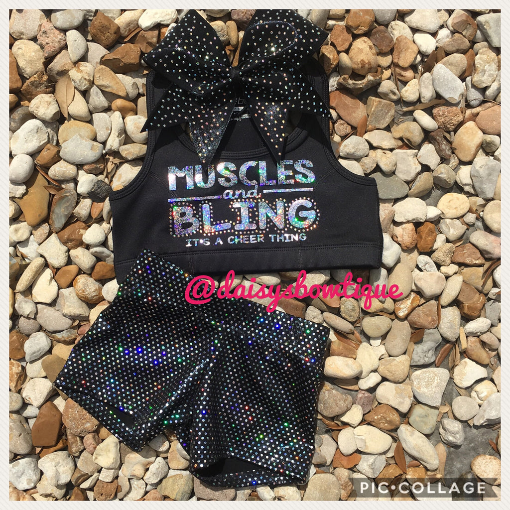 Muscles and bing sports bra set