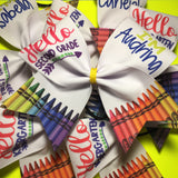 Back to school bow